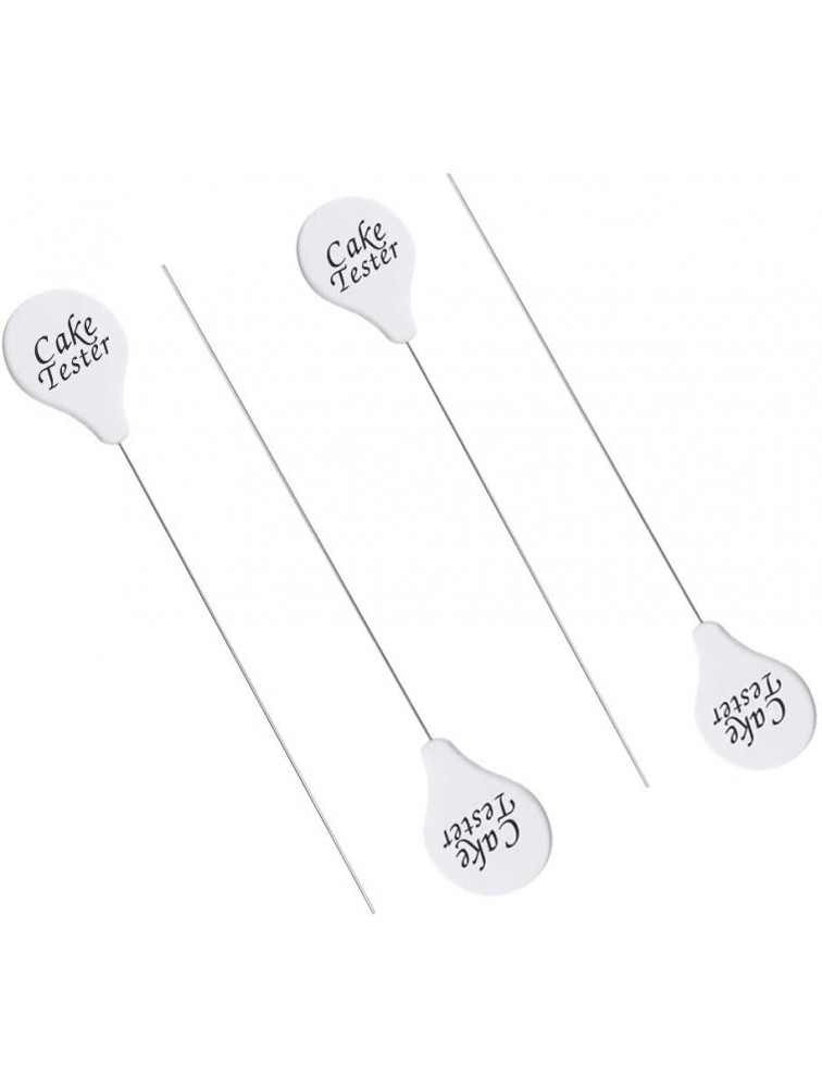 Cake Tester for Baking Cake Tester Needle Reusable Long Cake Testers Metal Pin Sticks for Cake Bread Pastry Biscuit Cookie Muffin Pick 7.5inch 4 Pack - B80X0N2TI