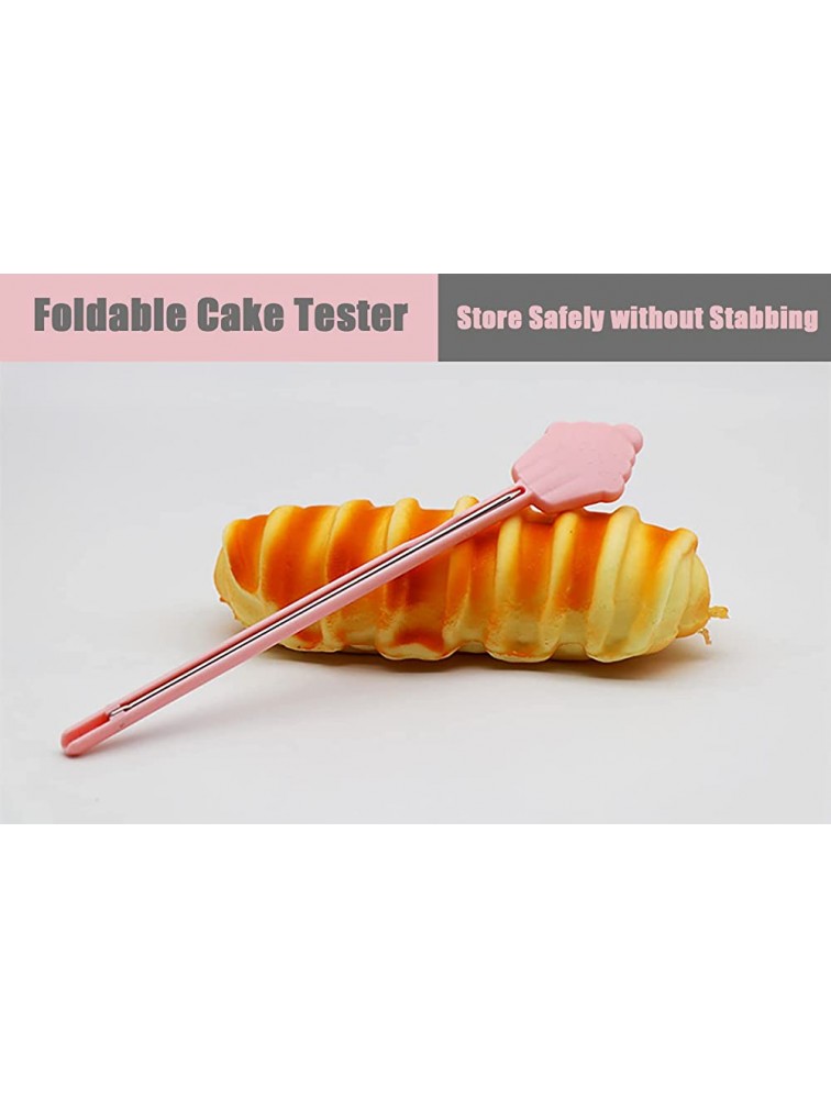 Foldable Cake Tester for Baking Doneness Stainless Steel Needle Stick Folding Pasta Muffin Bread Tester Baking Accessory Safe to Use - BENH89UVM