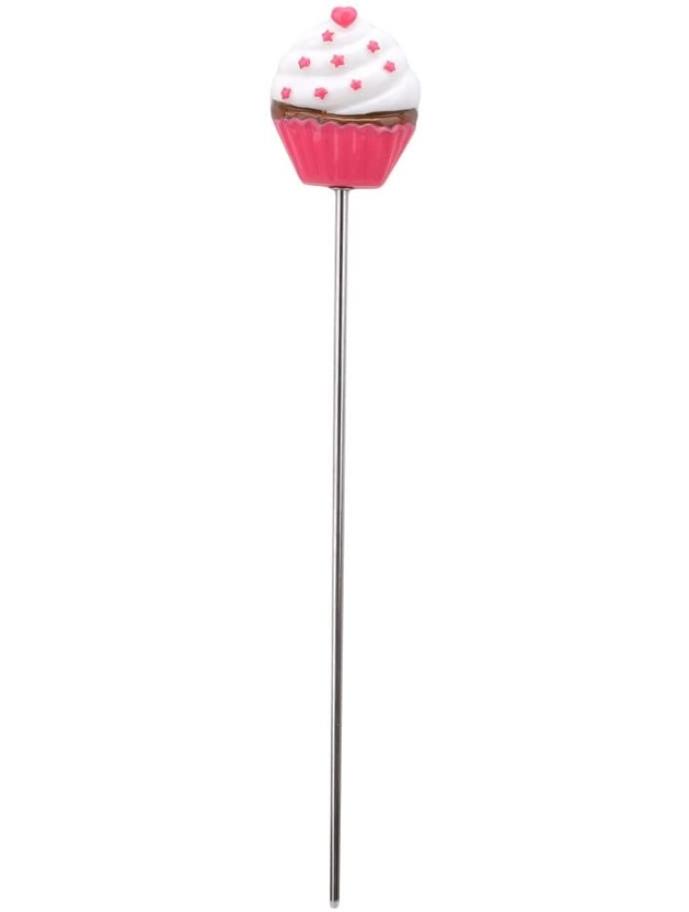 GUAngqi Stainless Steel Cake Tester Probe with Cute Handle for Cake Bread Muffin Testing Chef-Aid Baking Skewer Cupcake Cooking Bread Probe Bake Tester 7 Inch Long,Love red dot - BJKDAS3SM