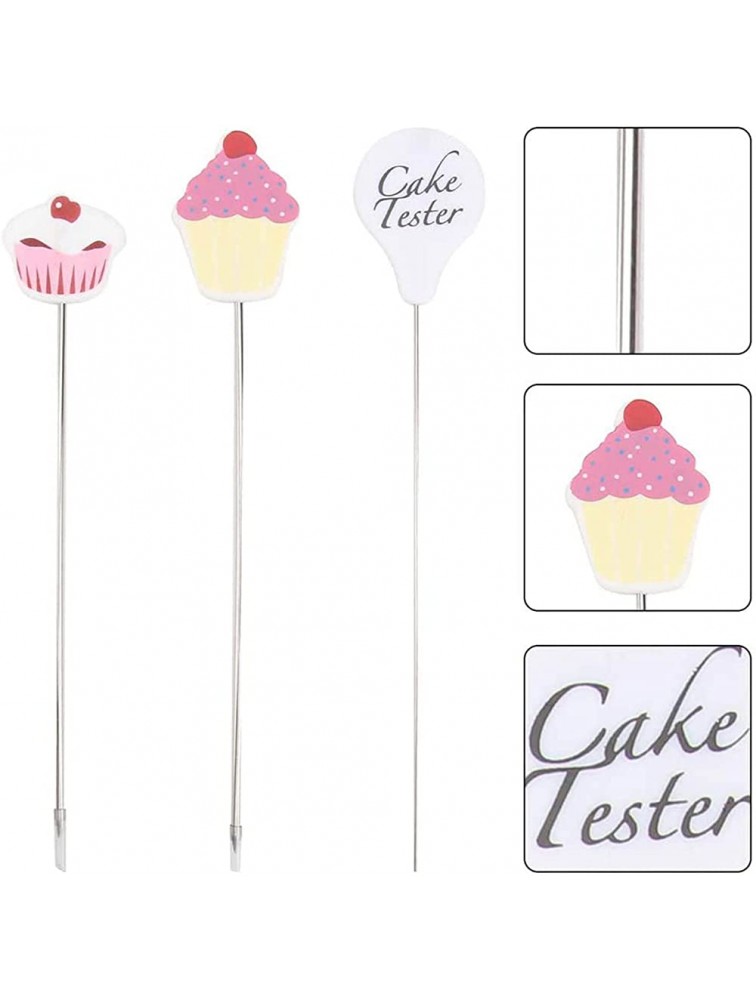 Wigjab Stainless Cake Tester Needles Reusable Testing DIY Baking Test Needle Convenient Skewer for Kitchen Restaurant Bakery Tools Daily Supplies 7.67*1.81in 6.49*1.41in 7.48*1.77in 7.28.1.77in - B17XWR48J