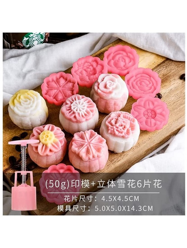 Cake Pan Chocolate mold Non-stick Mold Household Printing Tools Fondant Mooncake Mold Mung Bean Cake Mold Abrasive Pastry Tools Hand-pressed Baked Snack Color : Plum - BL1HC3KMQ