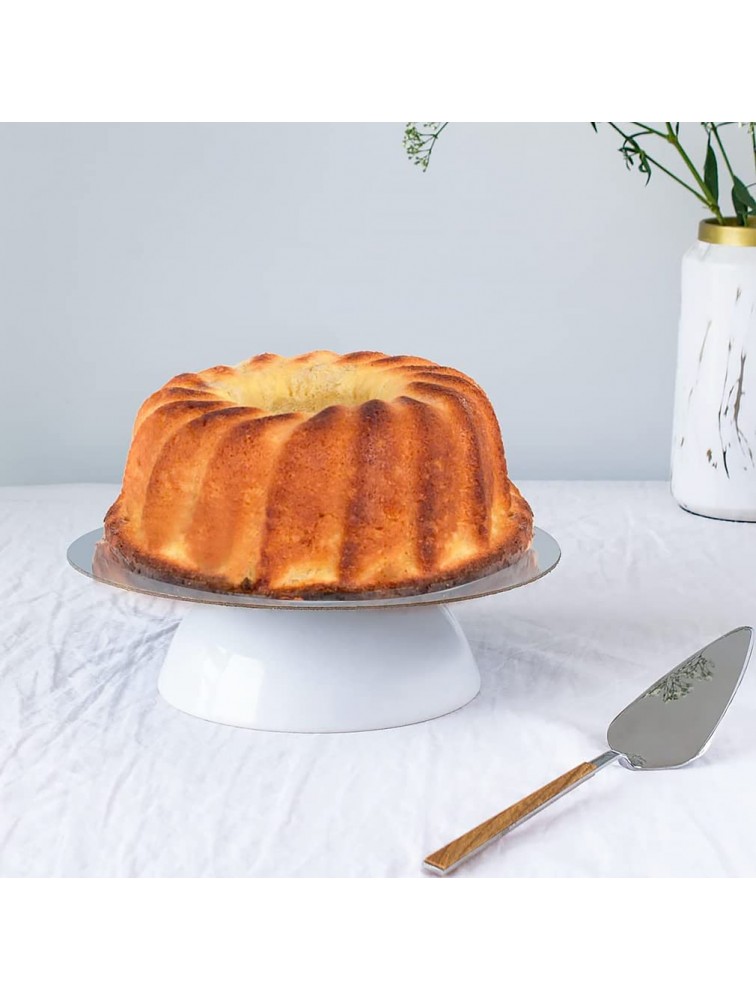 Kenond® 9.5 Inch Silicone Bundt Cake Pan Non-stick Bundt Pan with Sturdy Handle Cake Baking Molds for Bundt Cakes Perfect Bakeware for Cake Jello Gelatin Bread Para Gelatinas Gray - BU1D1LETR