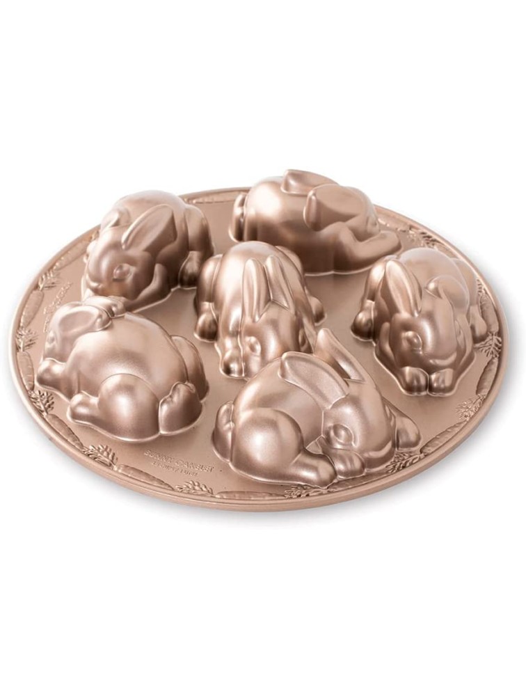 Nordic Ware Baby Bunny Cakelet Pan Copper Bronze 2.1 - BP4ZZG8RQ
