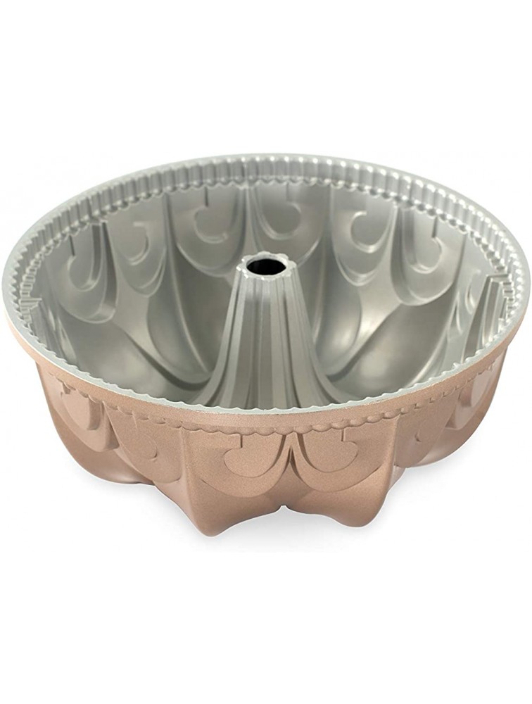Nordic Ware Fleur De Lis Cast Aluminum Bundt Pan 10 Cup Toffee - BDNEY9GA5
