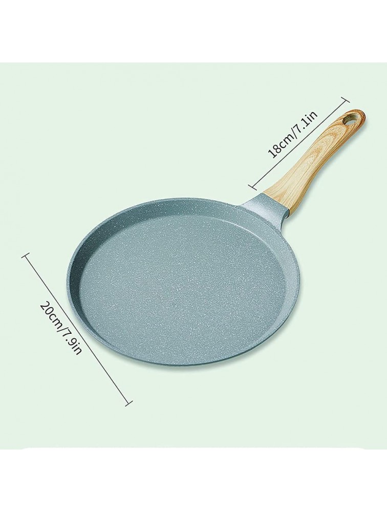Pancake Pan,Non Stick,Aluminium Not Muddled Pancake Pan with Heat Resistant Handle,Three-Layer Composite Pot Bottom,for Omelet Steak Crepe Chapatti Pancakes Flatbread - B6N2AIPTP