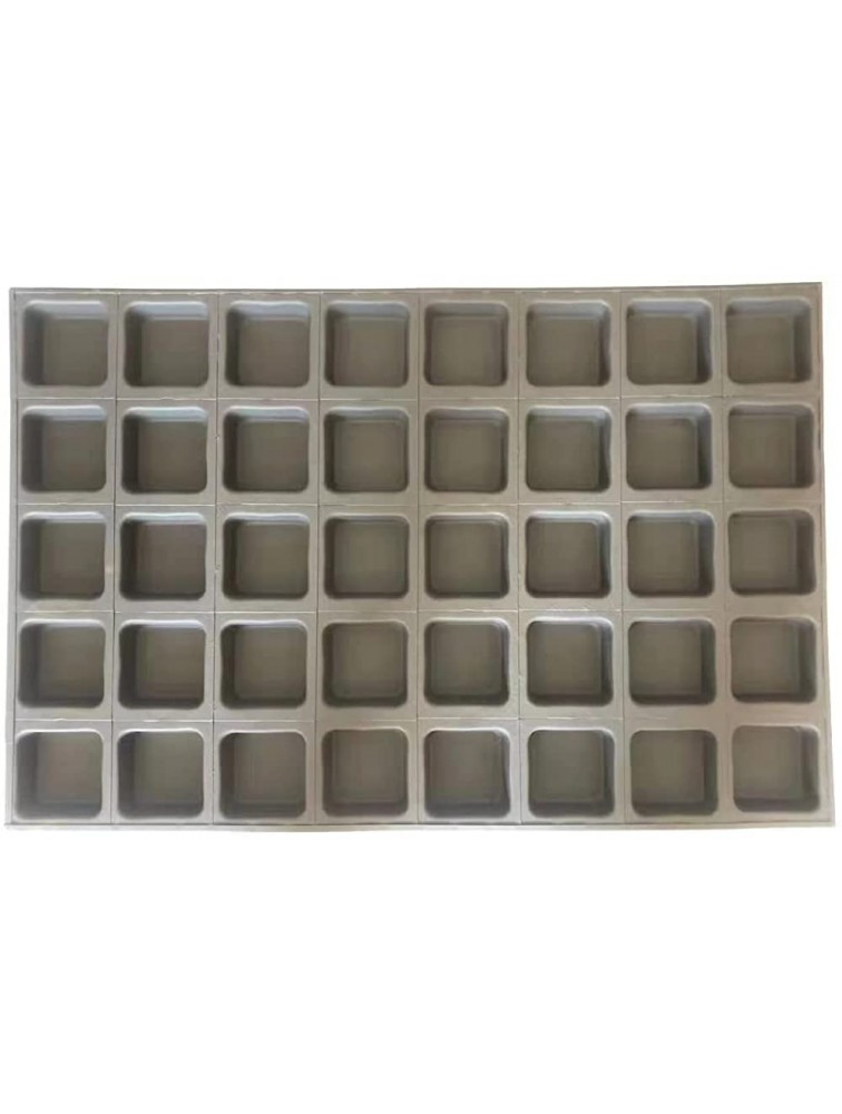 2 Pieces Commercial Brownie Muffin Pan Nonstick Large Square Cheesecake Mold Metal Baking Mould - B8JXMWNP4