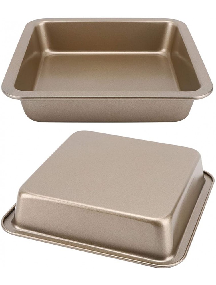 22x22x4.6cm Cake Pan Baking Tin for Biscuits for Home KitchenGolden TG01#B - B4NKKH4IK