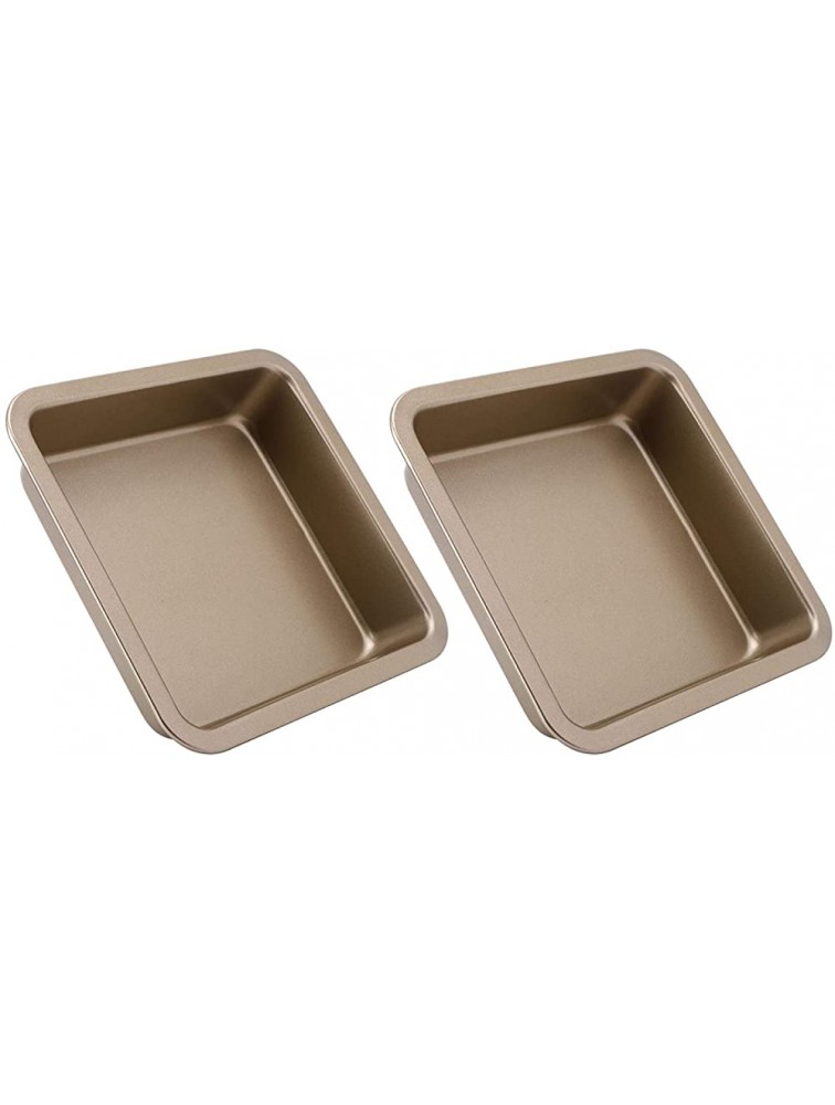 22x22x4.6cm Cake Pan Baking Tin for Biscuits for Home KitchenGolden TG01#B - B4NKKH4IK