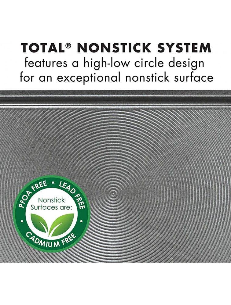 Circulon Total Nonstick Baking Pan With Lid Nonstick Cake Pan With Lid Rectangle 9 Inch x 13 Inch Gray - B5WYHYS0G