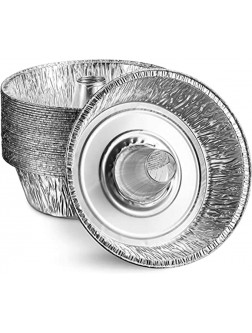 Disposable Aluminum 8" Angel Tube Foil Pans: 10 Pans - BY8NFF83G