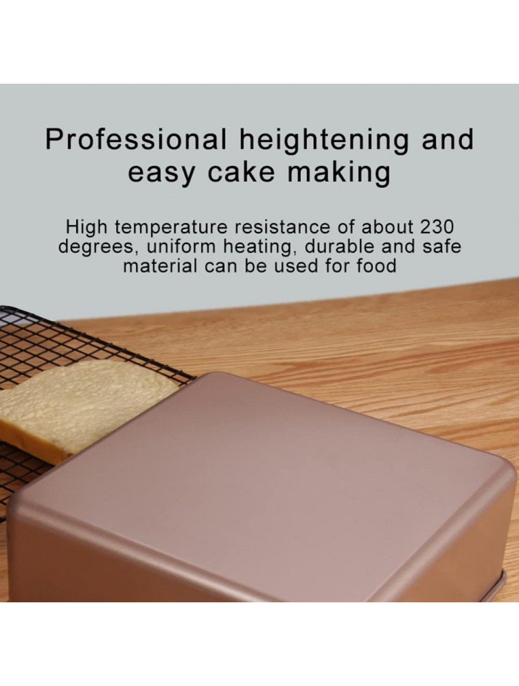 Fashion888 Square Baking Pan 6 inches Cake Mold Thickening Square Carbon Steel Bakeware Baking Tool Nonstick Square Cake Pan Baking Sheet Pan Square Cookie Sheet - BPWZM85EG
