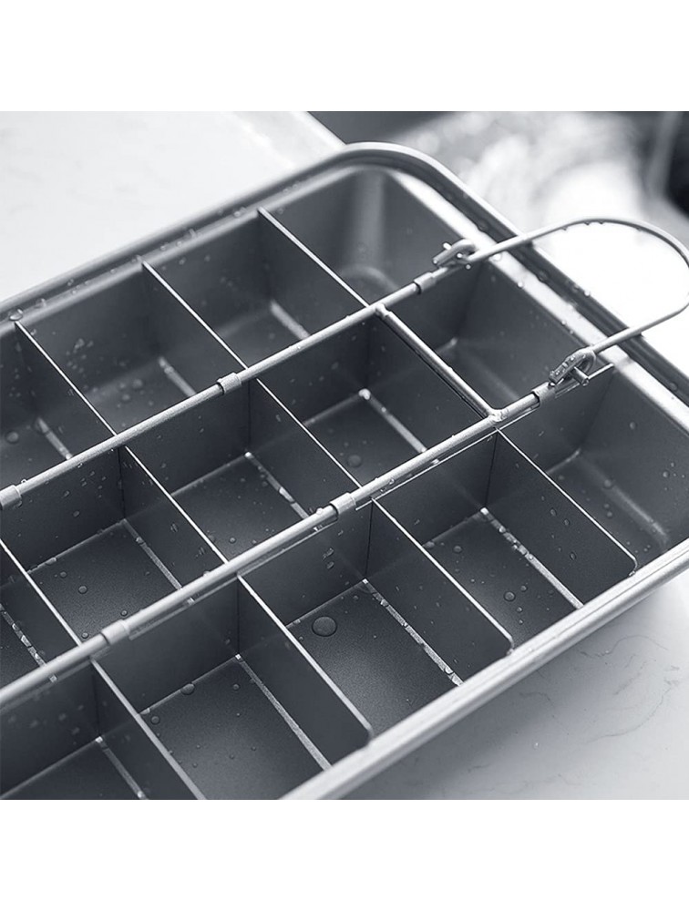 Metallic Professional Slice Solutions Non-stick Cake Baking Brownie Pan Divider - B659H8ZY9