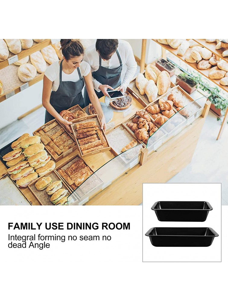UPKOCH 2pcs Kitchen Non- Stick Bread Pan Cake Tray Baking Pan Practical Barbecue Plates - BK2P3EH9L