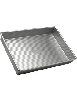 USA Pan Bakeware Rectangular Cake Pan 9 x 13 inch Nonstick & Quick Release Coating Made in the USA from Aluminized Steel - B3LTCKSCA