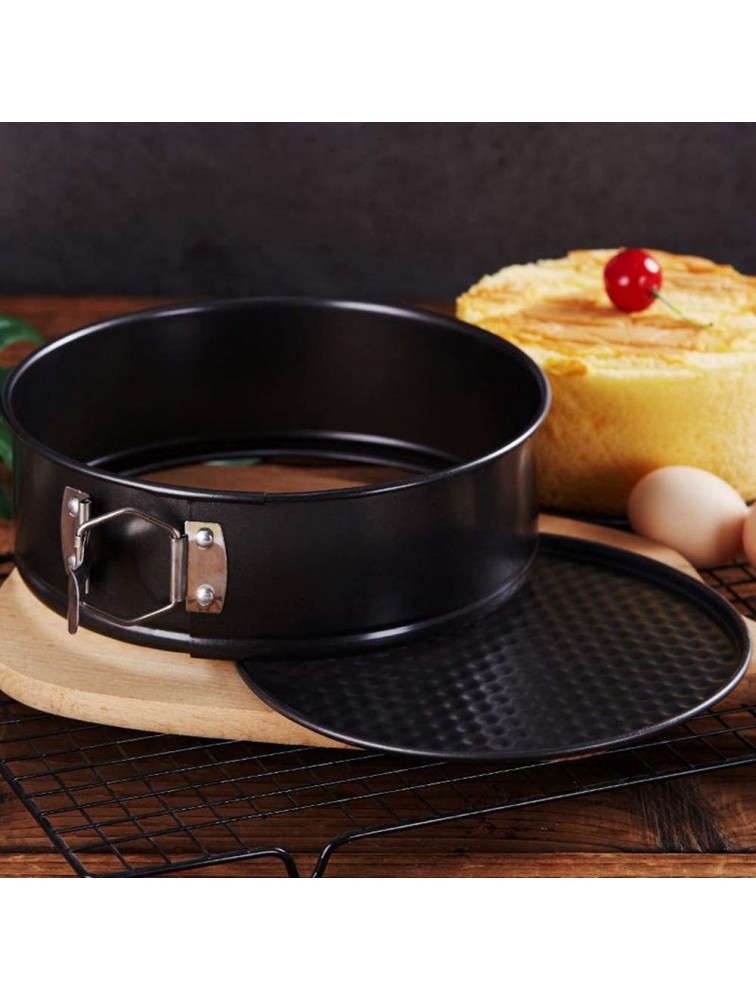 Mokpi Non-stick Springform Pan with Removable Bottom Leakproof Cheesecake Pan Round Baking Pan 7-Inch Black - BTMD92PGW