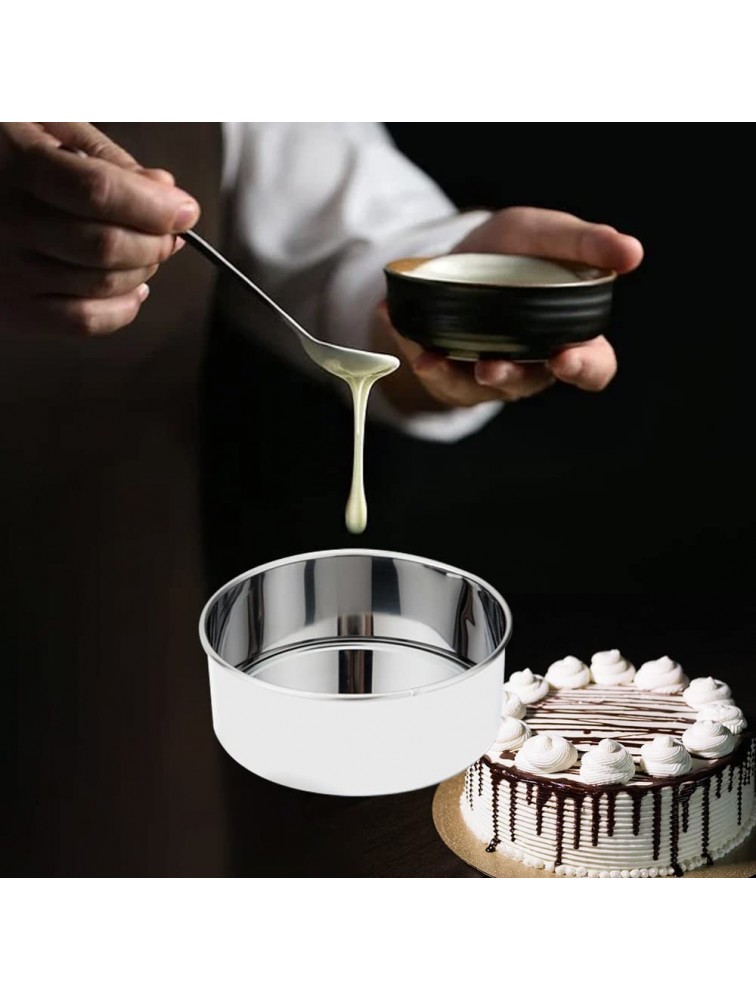 USA Made&Deliver 2pcs Stainless Steel Cake Pan ,Deep Round& Nonstick Leakproof Bakeware Cheesecake Pan with Removable Bottom,Springform Pans Set,6 x 2.4 and 5 x 2.4 - BU2MBG1OE