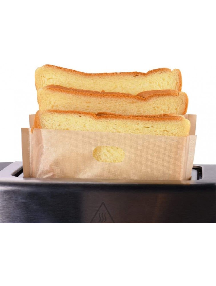 Kitchen & Dining 12pcs Set Toaster Bag Non-Stick Bread Bag Reusable Sandwich Bag Glass Fiber Toast Microwave Oven Heating Pastry Tool,Easy to Clean,Non Stick Toaster Bags Reusable - BH9Z0R43N