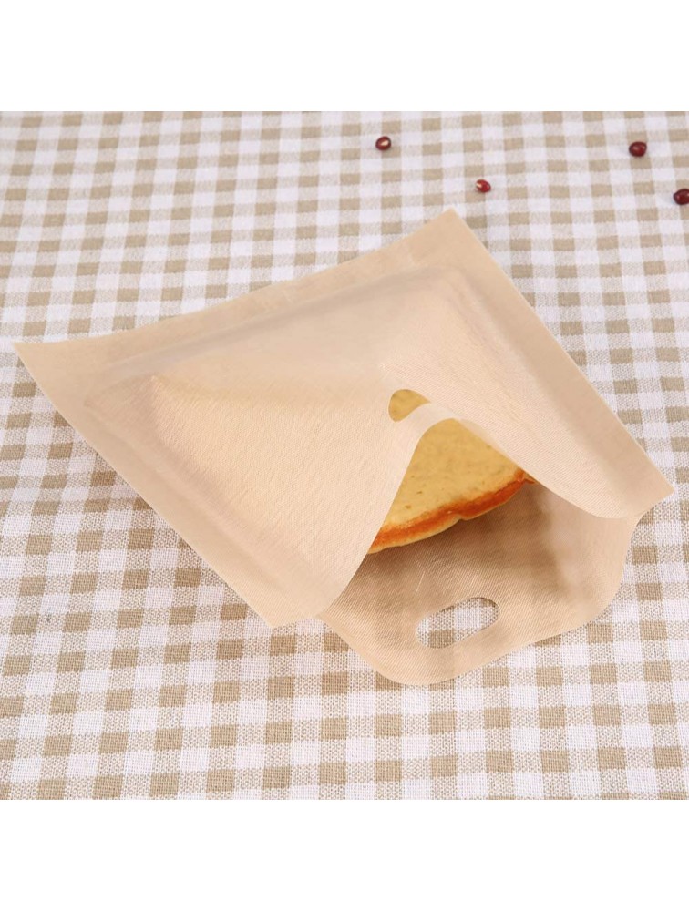 Toaster Bag Reusable Non Stick Toaster Bag Coated Fiberglass Microwave Heating Pastry Toaster Bread Sandwich Bags 1618CM - BIRSNO7HI