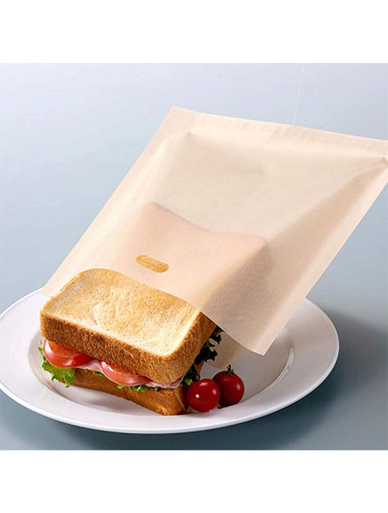 XAN 12pcs Toaster Bags 3 Sizes Non-Stick Easy-to-Clean Reusable Toaster Bags for Bread Chicken Sandwiches - B39AM6GBW