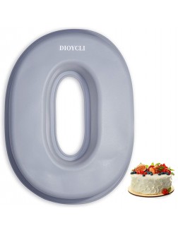 0-9 Large Number Cake Pan For Baking 3D Silicone Number Cake Mold DIY Baking Letter Ectangle Novel Cake Tins For Birthday and Wedding Anniversary in 10 Inch Number of 0 - BYMFU8ZHS