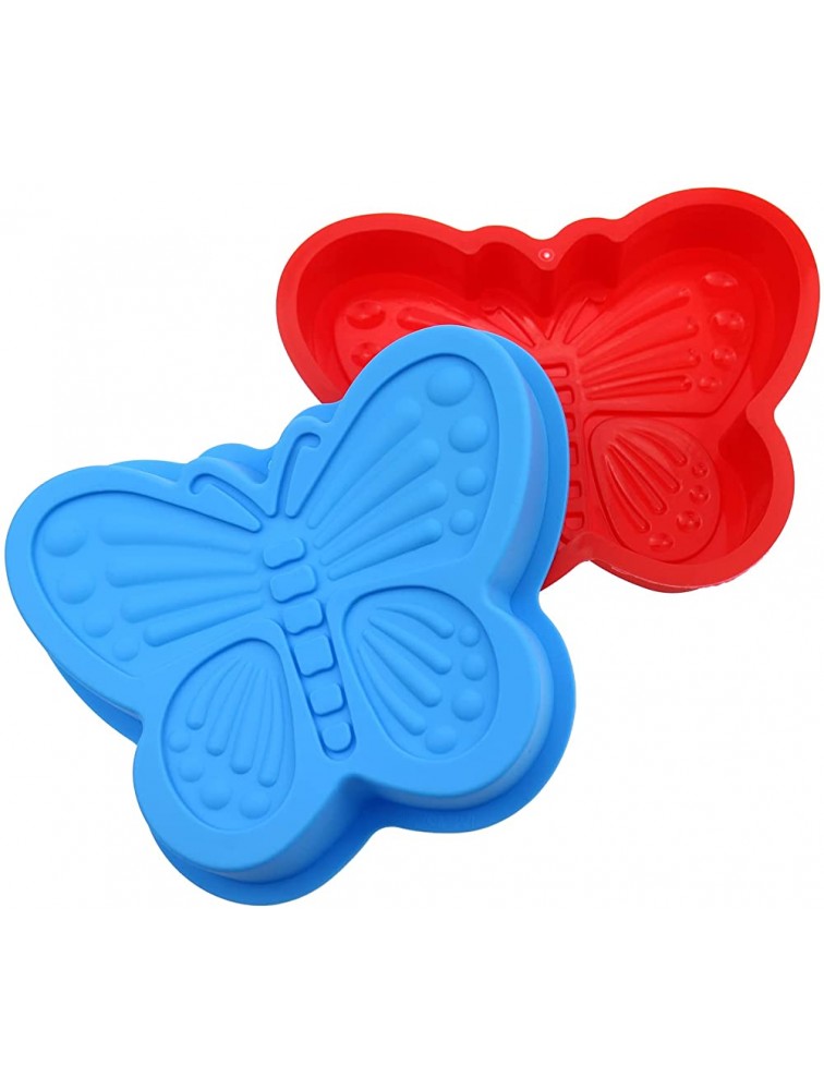 2 PACK 3D Butterfly Cake Pan Silicone Mold Butterfly Shape Cake Pie Baking Pan Molds for Wedding Christmas Birthday Cake Baking Pan - BAY7Q2C2G