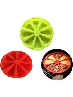 2 Pcs Baking Molds Triangle 8 Cavity Silicone Scones Pan Silicone Portion Cake Mold,Triangle Cake Pan,Soap Mould Pizza Slices Scone Baking Pan（ Red and green ） - BM5BKC3G6