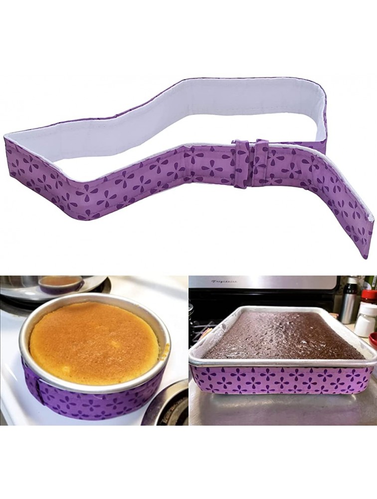 2 Piece Bake Even Cake Strips Cake Pan Dampen Strips Cake Pan Strips for Evenly Baked Cakes - BCTPCE1P4