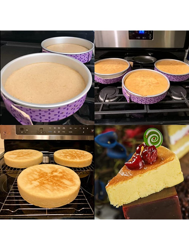 2 Piece Bake Even Cake Strips Cake Pan Dampen Strips Cake Pan Strips for Evenly Baked Cakes - BCTPCE1P4
