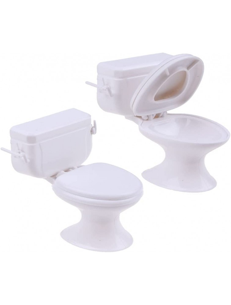 Aiffort 2Pcs Funny Toilet Cake Toppers | Toilet Cake Decor for Bachelorette Celebrating Party and Birthday Party Cake DecorationsWhite - B28G1HPXJ