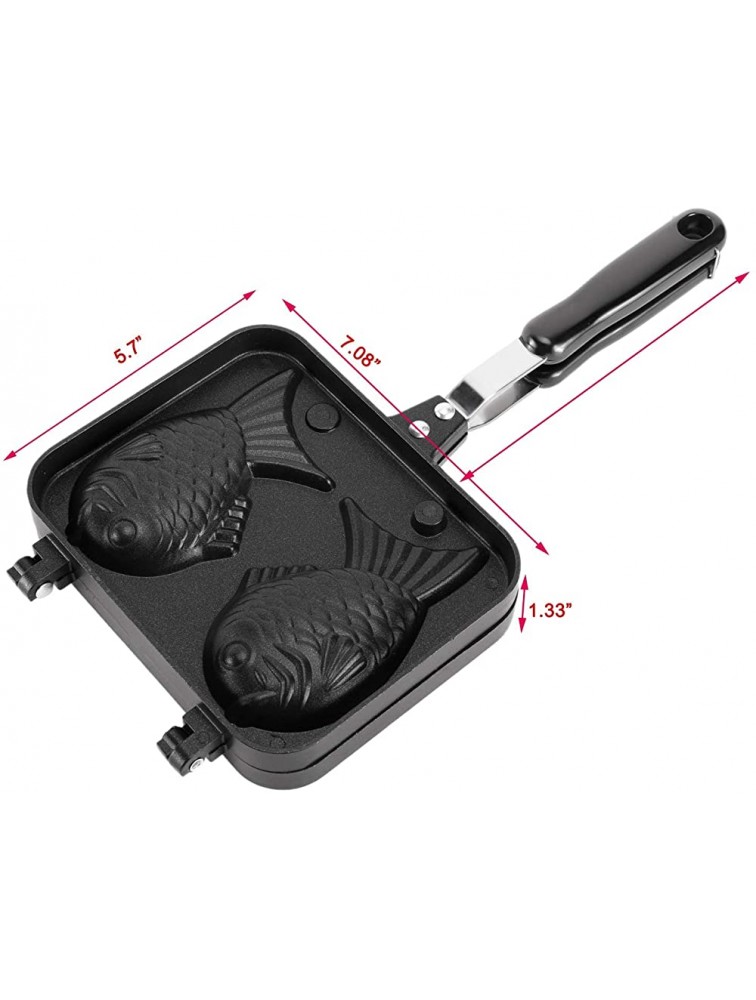 Artilife Taiyaki Fish-Shaped Cake Maker Waffle Pan Double Pan Mold for Home DIY Cooking Party Dessert - BTQ5XZX69