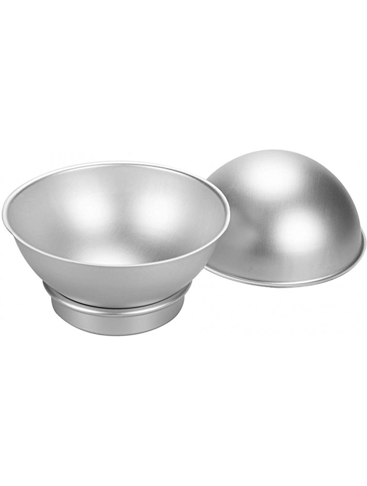 Hedume Set of 8 Cake Sphere Pan 6.5 Inches 3D Sports Ball Cake Pan to Create Any Ball Shaped Cake Includes 4 Semicircles and 4 Chassis - BGIAIH6VD