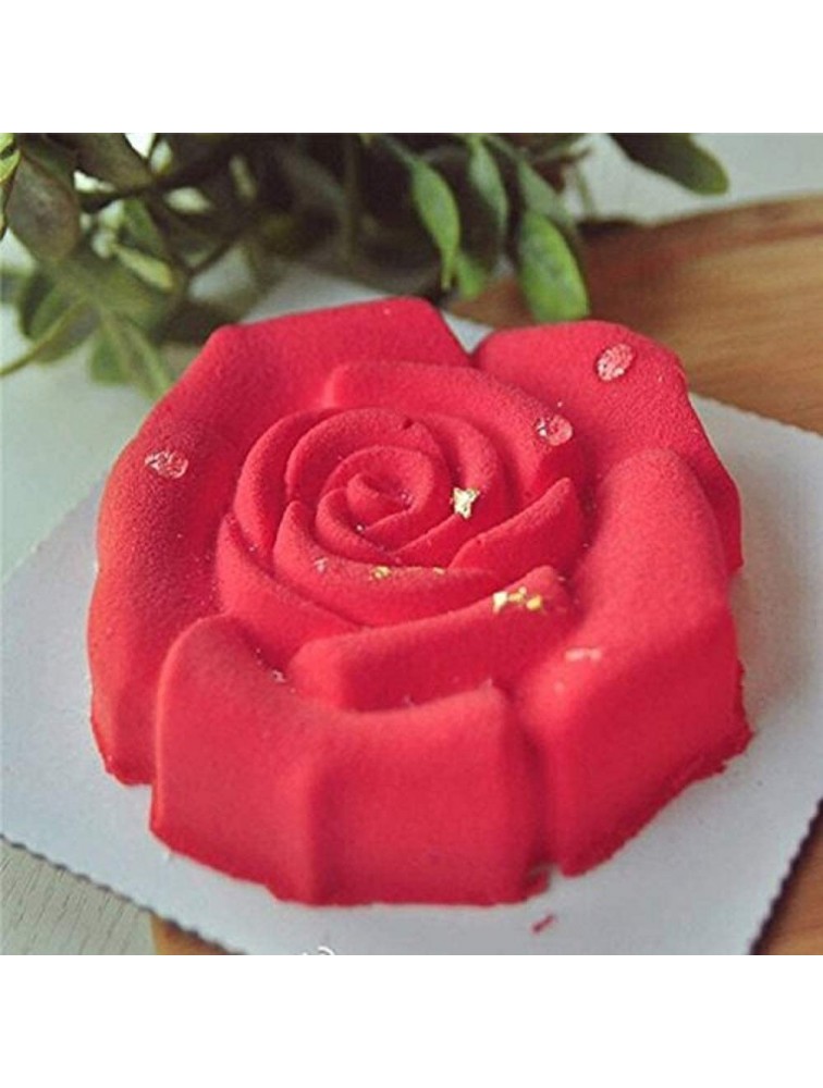 Joyeee Rose Flower Silicone Mold Large Silicone Rose Mold Silicone Molds Fondant Molds for Anniversary Birthday Cake Tart Pie Flan Loaf Valentine's Day Mother's Day Gift for Women 29.5 CM - BK679V85U