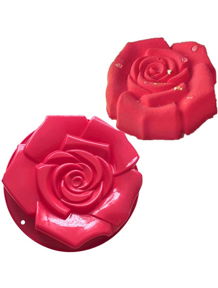 Joyeee Rose Flower Silicone Mold Large Silicone Rose Mold Silicone Molds Fondant Molds for Anniversary Birthday Cake Tart Pie Flan Loaf Valentine's Day Mother's Day Gift for Women 29.5 CM - BK679V85U