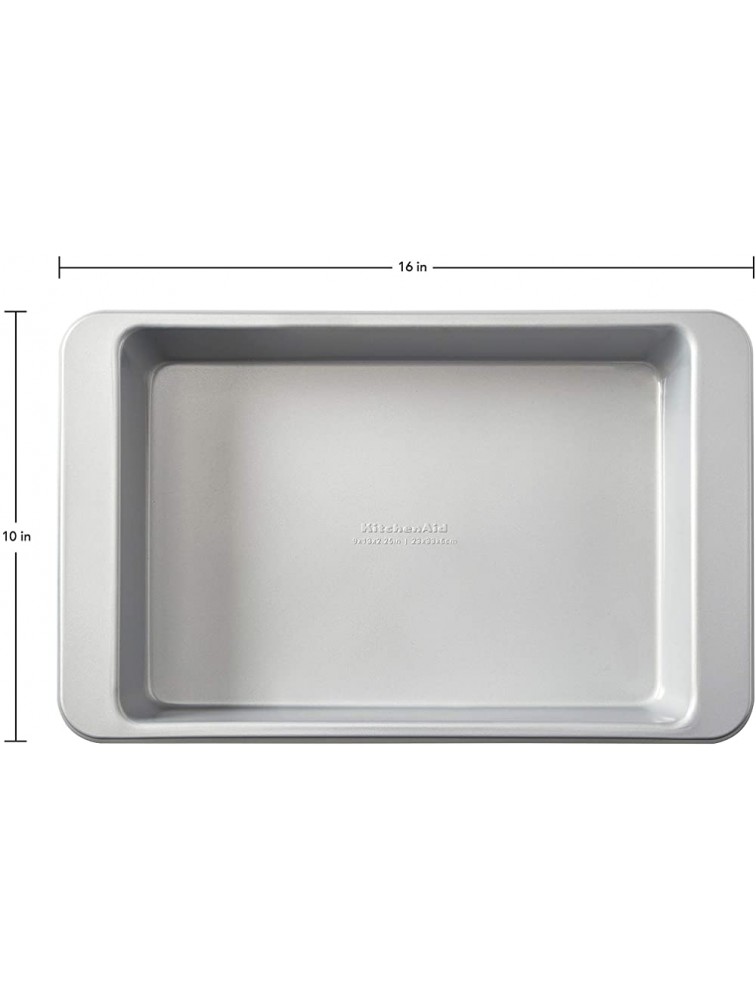 KitchenAid Nonstick Aluminized Steel Rectangular Cake Pan 9x13-Inch Silver - BS98X1ZYY