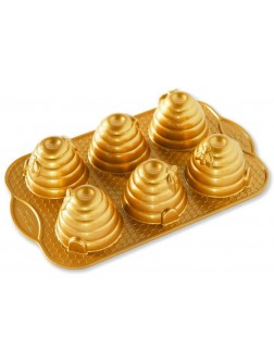 Nordic Ware Beehive Cakelets Pan One Gold - B0AOVZPLB