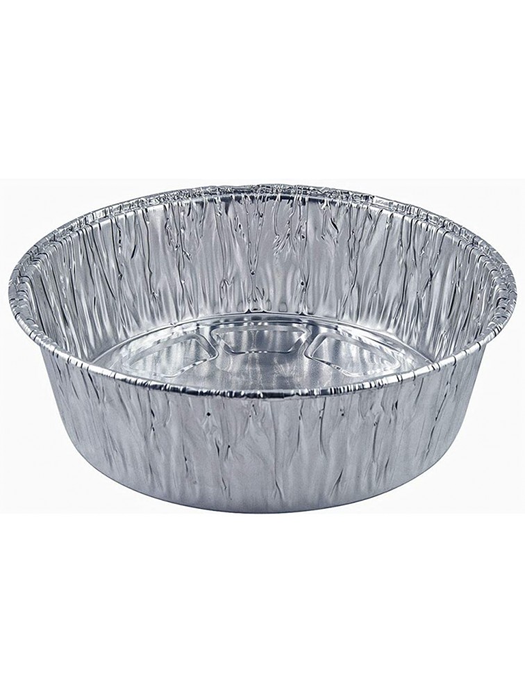 20-Pack of 9-Inch Round Foil Pans Extra Deep Dutch Oven Liner Pans- Disposable Aluminum Foil Cake Trays Freezer & Oven Safe For Baking Cooking Storage & Reheating - BP2ZNZDFD