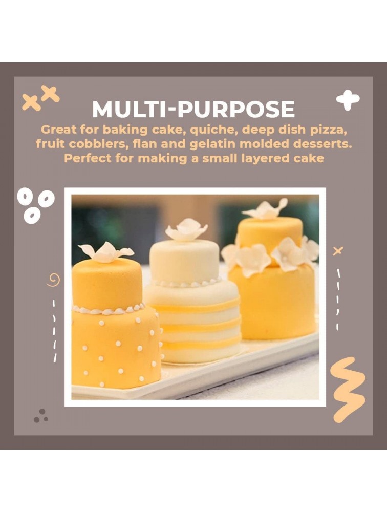 2022 New Mini Multi-Tier Cake Mold Aluminum Alloy Mini 3 Tier Smash Round Layer Cake Baking Pans Perfect for Tier Smash Cake Non-Toxic & Healthy Mirror Finish & Dishwasher Safe L 7.3x9cm×1pc - BOHC22IYW