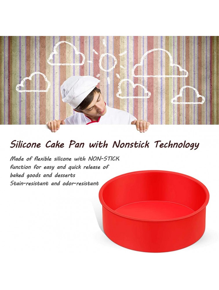 43 Pieces Cake Pans Set 3 Pieces 4 Inch Nonstick Round Cake Pans Quick Release Baking Pans Silicone Cake Mould with 40 Pieces 4 Inch Parchment Paper for Baking Layer Cake Cheese Cake Chiffon Cake - BGBSQF14S