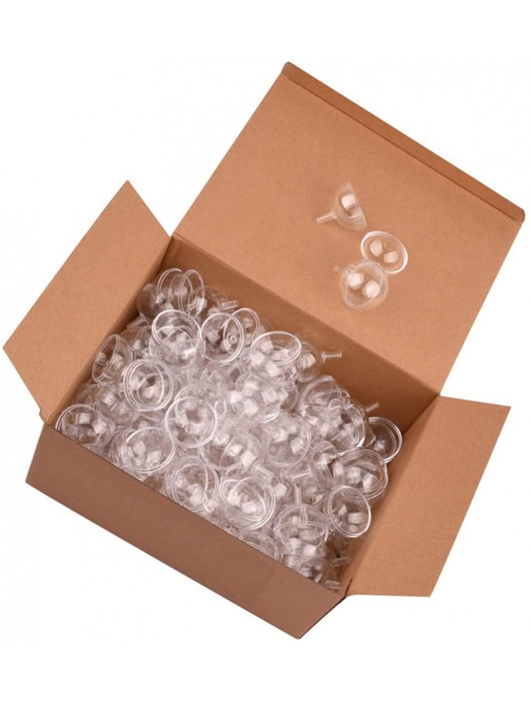 DOITOOL 100Pcs Clear Chocolate Box Holder Round Cupcake Muffin Holder Chocolate Wrappers Candy Packaging Case Flower Support Balls - BLLROW3KX