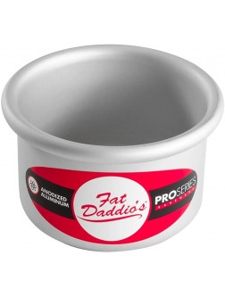 Fat Daddio's Round Cake Pan 3 x 2 Inch Silver - BK5XOD4T5
