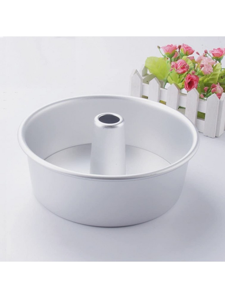 GDGY Aluminum Alloy Round Hollow Chiffon Cake Mold Angel Food Cake Pan Baking Mould with Removable Bottom 8inch - BO622PEQT