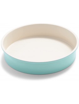 GreenLife Bakeware Healthy Ceramic Nonstick 9" Round Cake Baking Pan PFAS-Free Turquoise - BPV623CQS