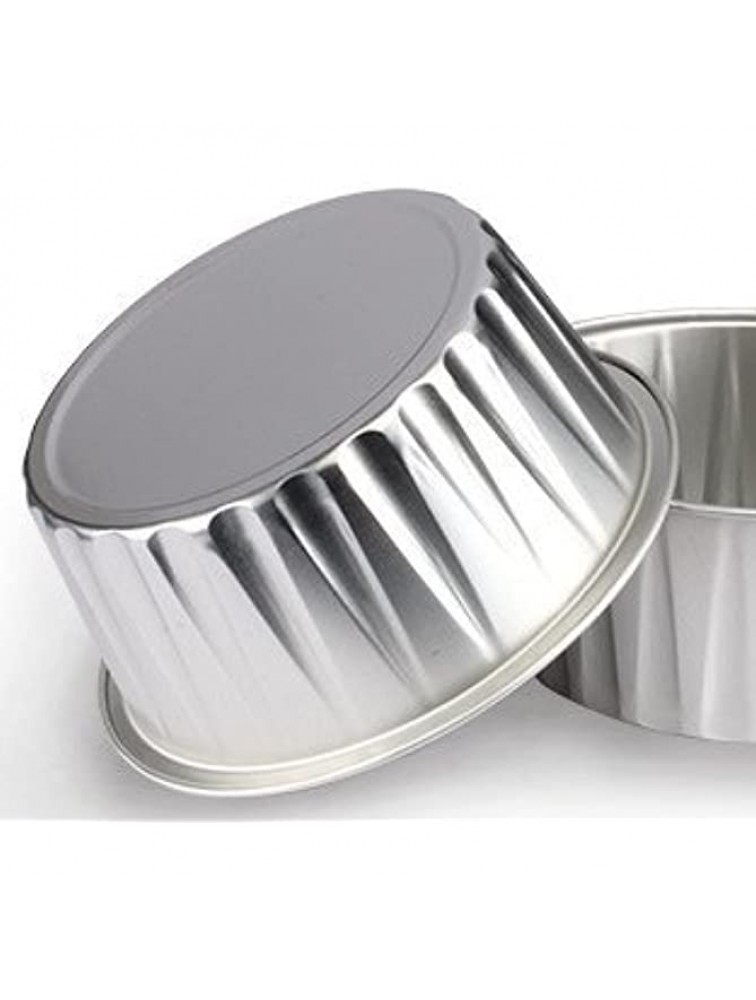 KEISEN 3 2 5" mini Disposable Aluminum Foil Cups 125ml 100 PK 4OZ for Muffin Cupcake Baking Bake Utility Ramekin Cup SILVER - BYKCL5DCC