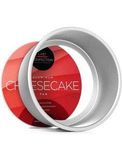 Last Confection 7" x 3" Deep Round Aluminum Cheesecake Pan with Removable Bottom Professional Bakeware - B5HPX7FHQ