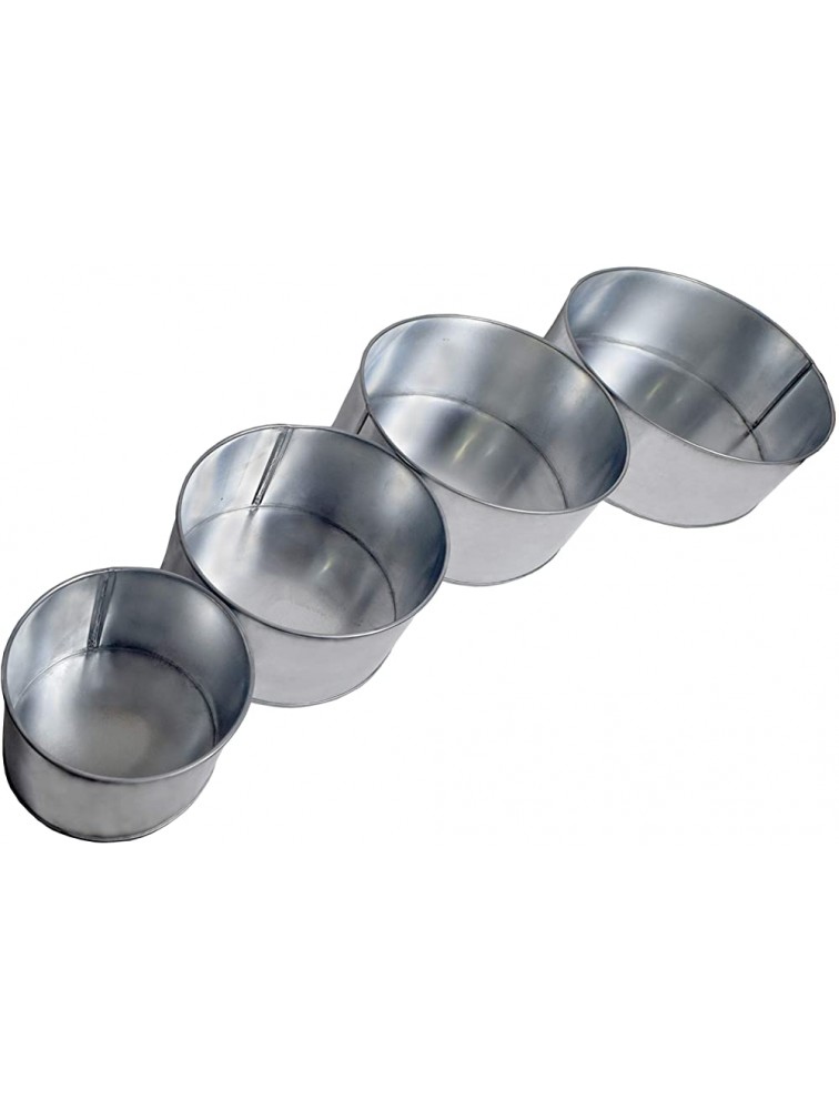 SET OF 4-PIECE ROUND SHAPE CAKE BAKING PANS BY EURO TINS 6 8 10 12 5 Deep - BS1WYH45V