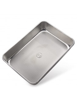Textured Aluminum 9x13 in Cake Pan by Ultra Cuisine – Durable Oven-Safe Warp-Resistant Easy Clean for Cooking and Baking - BUWUPPU57