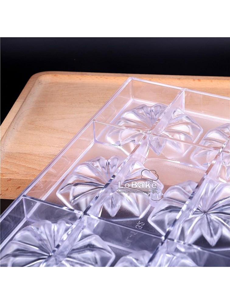6 cavities Hexagon Diamond Lozenge Shape Polycarbonate Chocolate Mold Candy Mould Fondant Mousse Ice Molds DIY Bakery Tools - BVOYWXI7Y