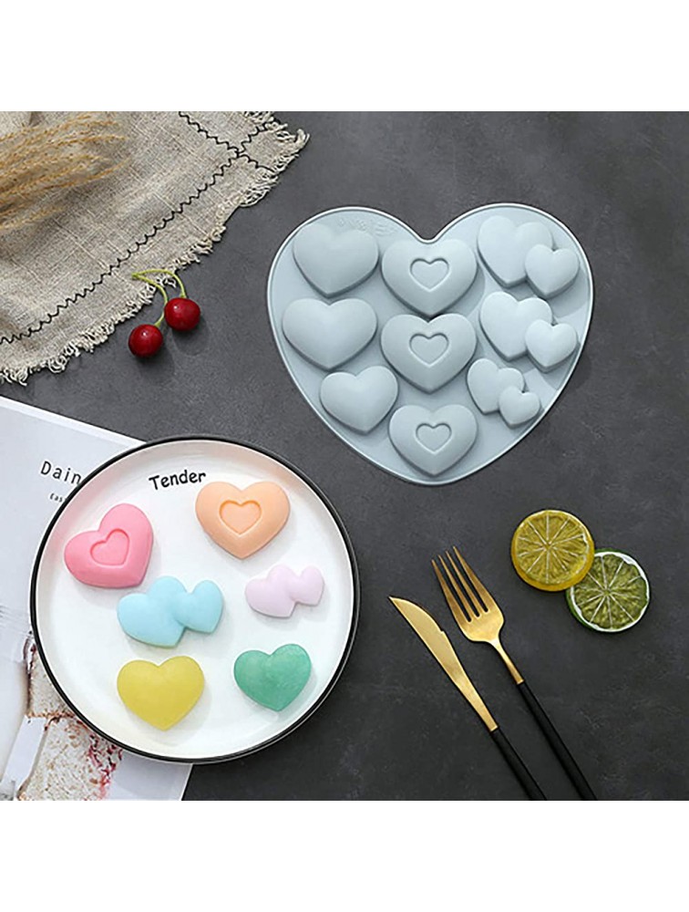Bake Cake Love Tool Sugar Cake Mold Mold Mold Silicone Heart Chocolate Home Decor Candy Molds Silicone Kit - BJKHJCTO5