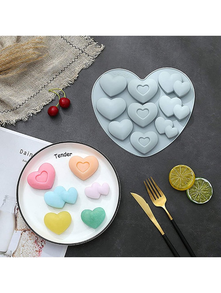 Bake Cake Love Tool Sugar Cake Mold Mold Mold Silicone Heart Chocolate Home Decor Candy Molds Silicone Kit - BJKHJCTO5