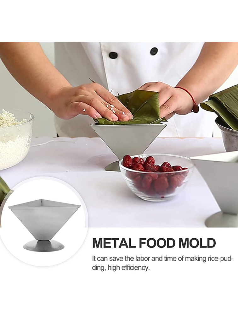 Hemoton Triangle Rice Ball Mold Creative Zongzi Mold Stainless Steel Rice- pudding Mold - BIIX0M7E6